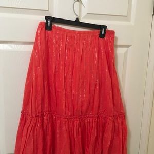 Orange skirt